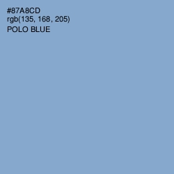 #87A8CD - Polo Blue Color Image